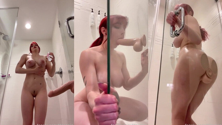 Morgpie - Dildo Fuck in the shower