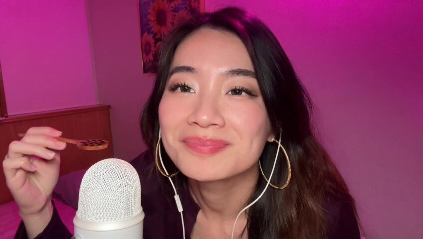 Lin ASMR - Jam Eating Mouth Sounds​