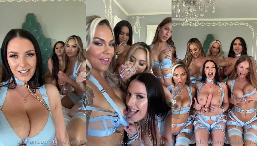 Smoneyordie & Angela White - Lesbian Orgy
