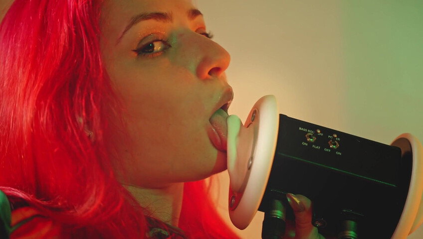 The Sounds of Girls - 29 November 2025 - ASMR Juicy Ear Licking in a Tight Bodysuit