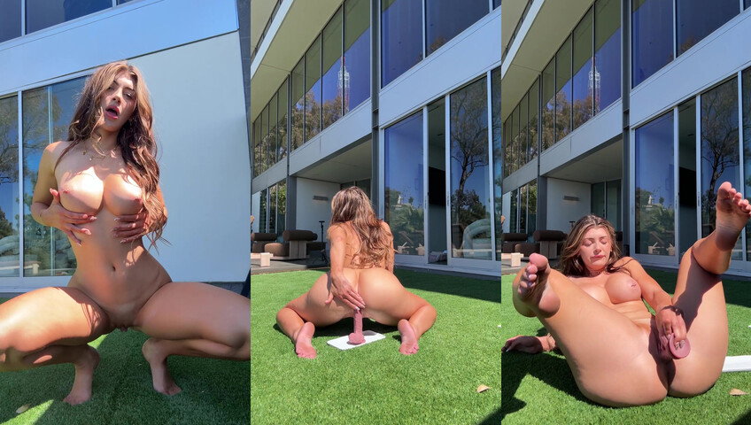 Queenpussybossv - Outdoor Dildo Ride