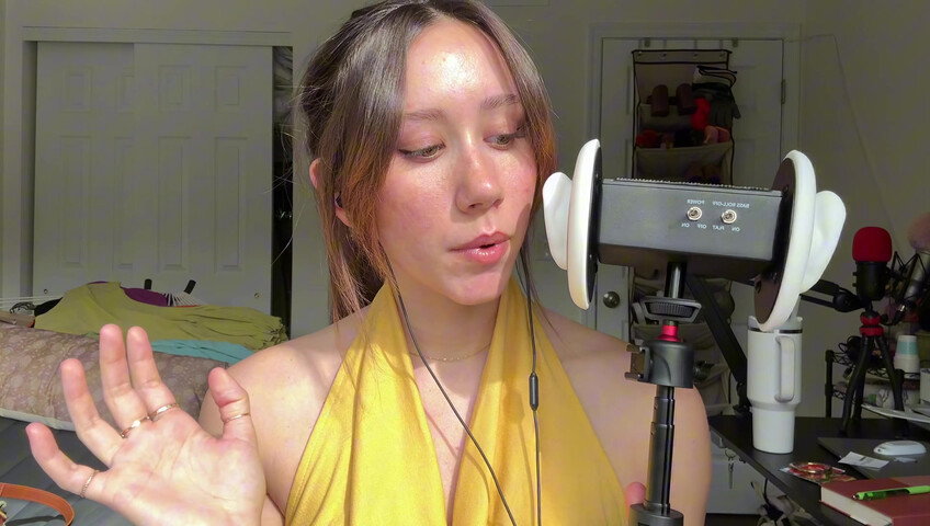 Dakota B ASMR - 3Dio Wet Vs. Dry Mouth Sounds