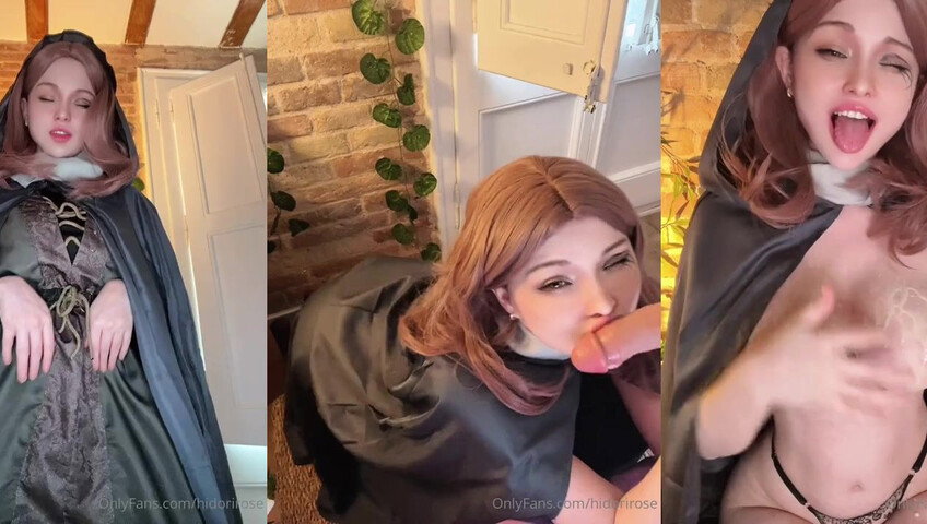 Hidori Rose - Nude Cosplay Dildo Masturbation