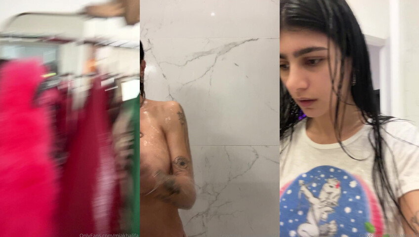 Mia Khalifa - SHOWER VIDEO SHOWING FULL BOOBS