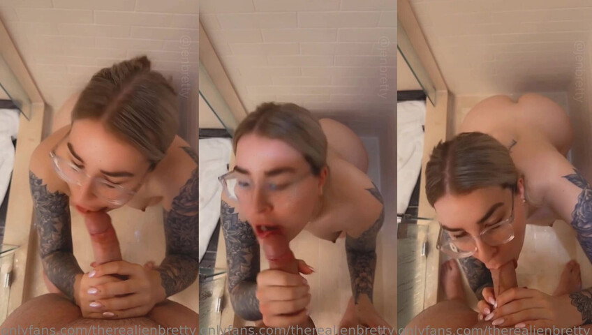 Jen Brett - Shower BK with Cumshot