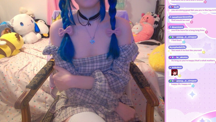 LittleNiiVT ASMR - Areola Nip Slip on Twitch Livestream