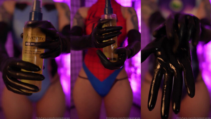 LizzieLestrange - Bodysuit Try-on With Oil