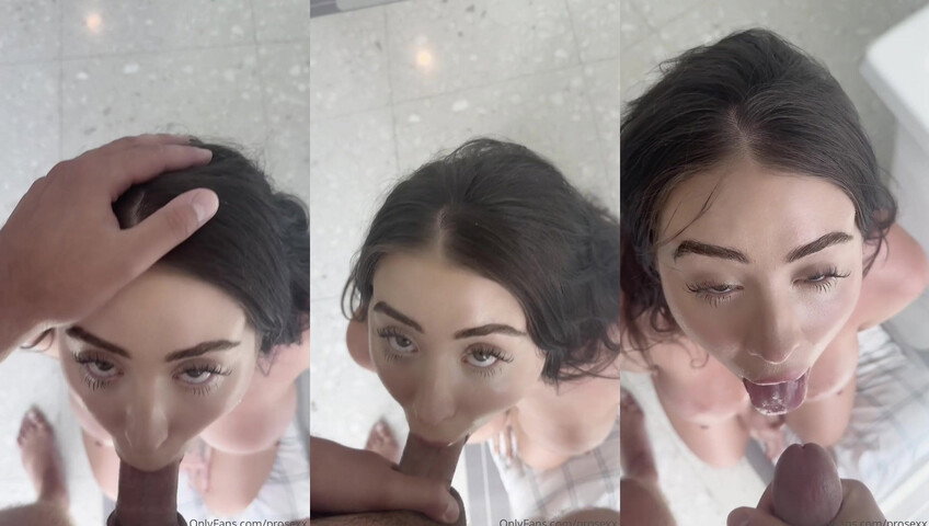 Rosie Rider - Recieves A Facial After Blowjob