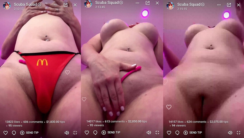 Scuba Steph – Clown Slut Cums During a Livestream