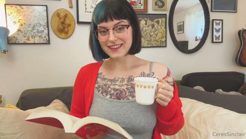 CERES - GF BEGS YOU TO FUCK HER AFTER READING SMUTTY BOOK